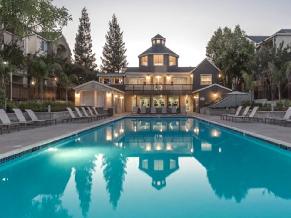 Swimming pool within housing community 