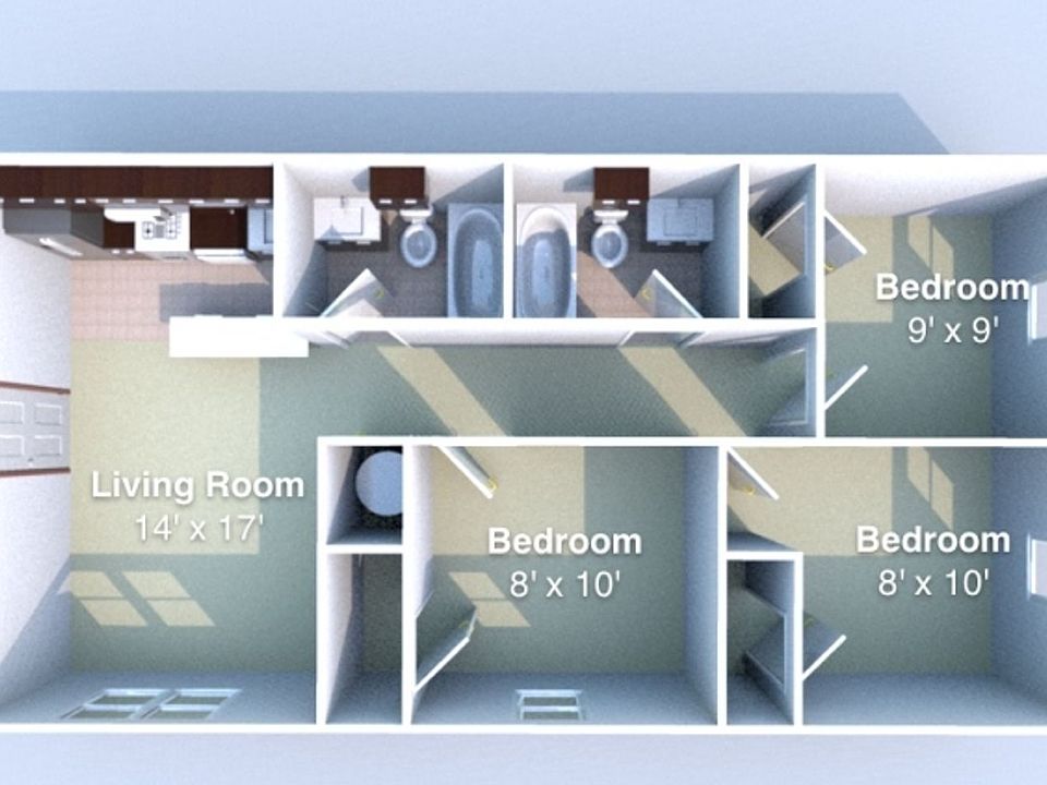 2nd image of 231 Pierce St #3B-2Ba-880Sqft