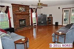 Living room with newer hardw