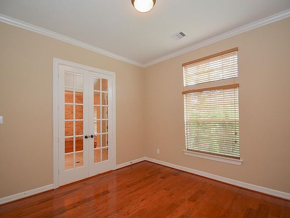 Study that had double French doors to offer privacy.