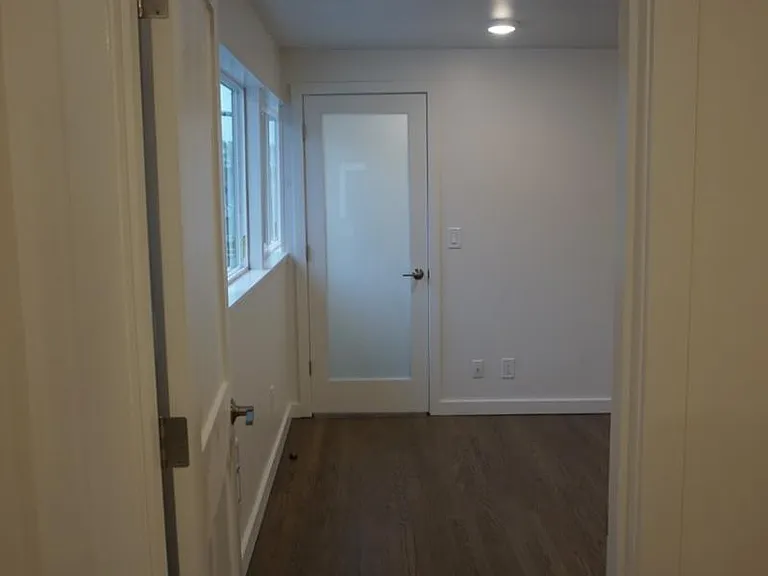 Bedroom with closet door