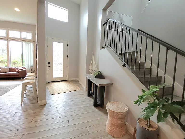 Entry and stairs
