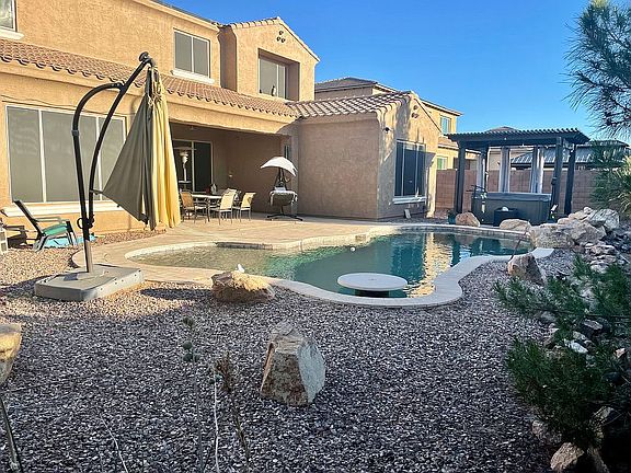 Pool with Built In Table