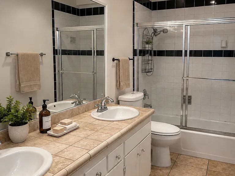 Bathroom - Artificially Staged