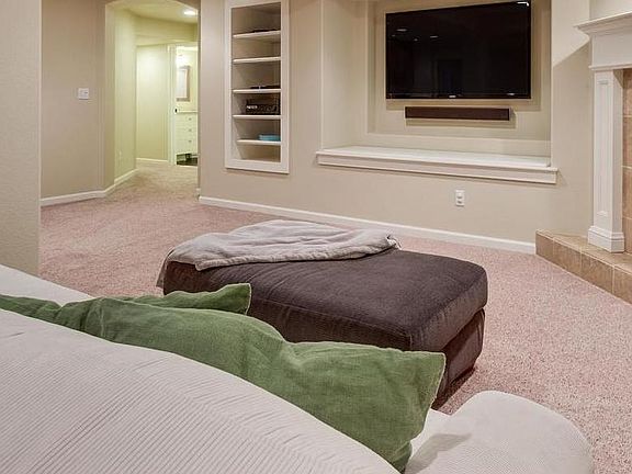 Amazing Basement Media/Rec. Room with Gas Fireplace