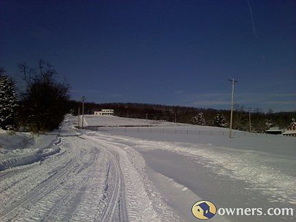 Winter view of private PA farm