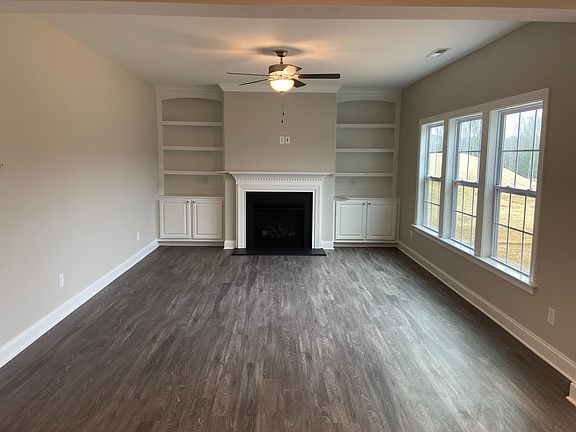 The Claremont 157 Edmer Lane Family Room Fireplace and Built-Ins