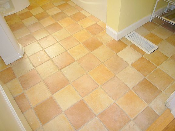 Bathroom tiled floor
