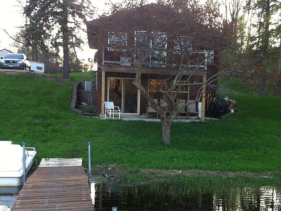 Lake view of cabin/home