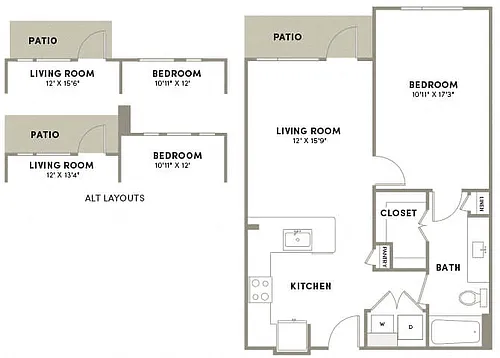 Floor plan A02 ESSENTIAL LIVING