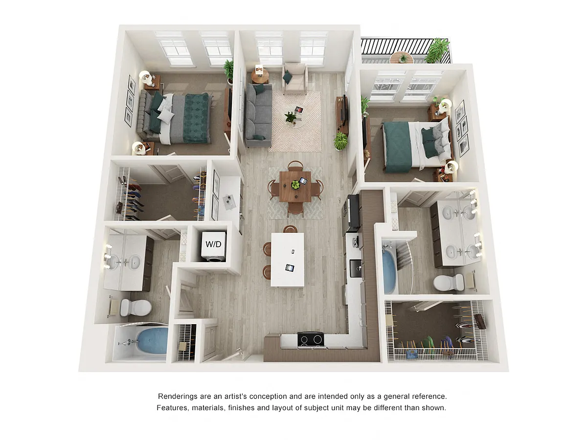 Floor plan 2X2 B1
