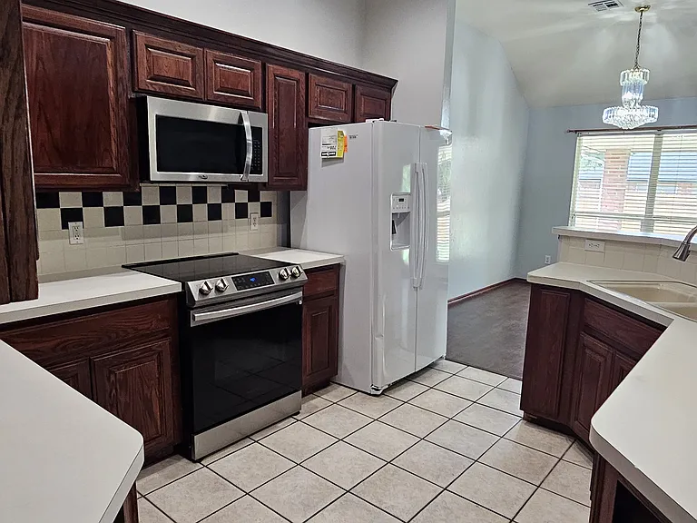 Kitchen from laundry room/hallway