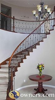 Rod iron staircase