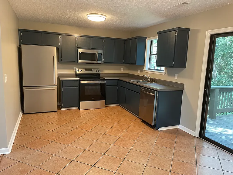 Large kitchen with space for a dining table
