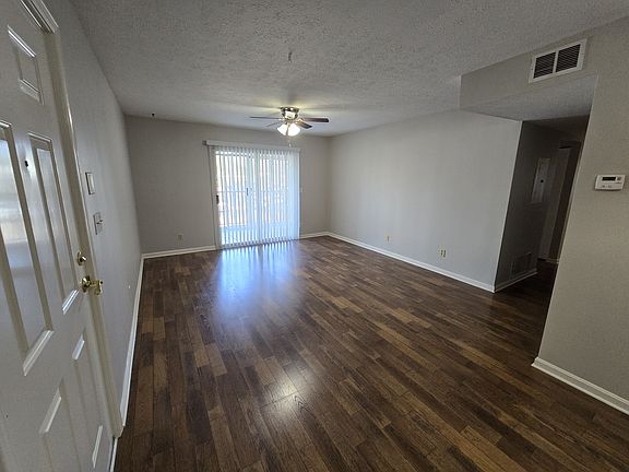 Living room and dining area.