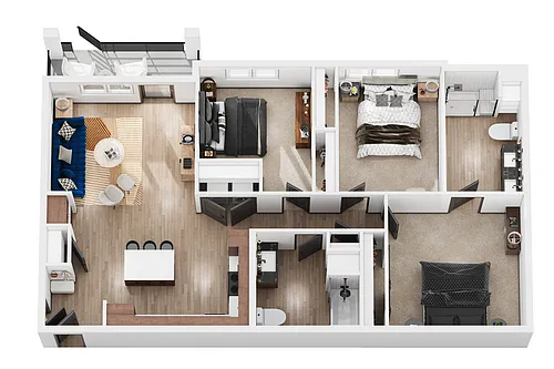Floor plan Three Bedroom