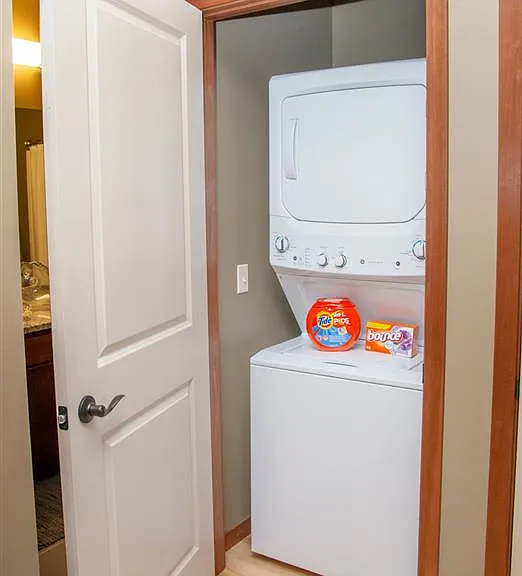 Each home includes a washer and dryer.