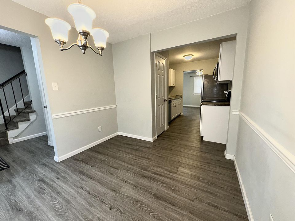 Formal dining room looking into the kitchen
