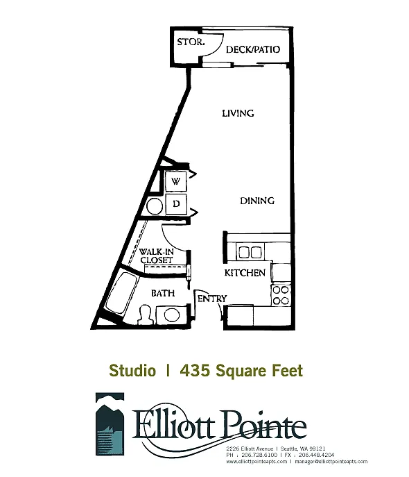 Floor plan Small Studio