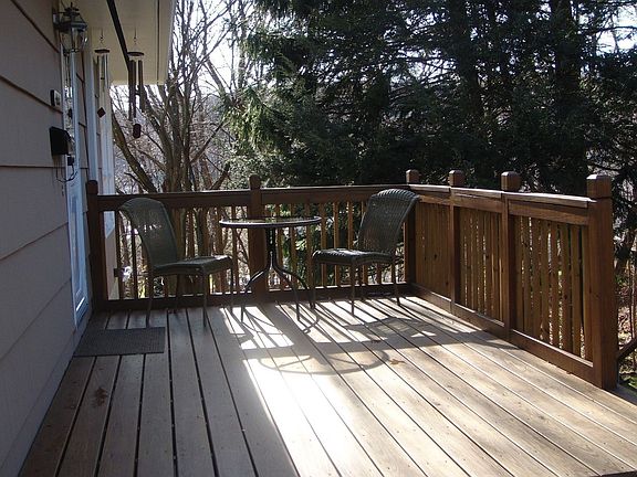 Deck off of the kitchen