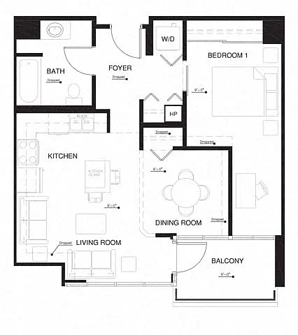 Floor plan 1F w Balcony Renovation 2