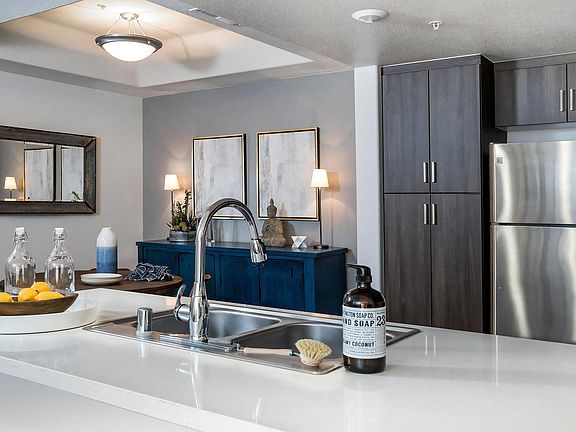 Fully Equipped Kitchen with Stainless Steel Appliances Dishwasher and Garbage Disposal