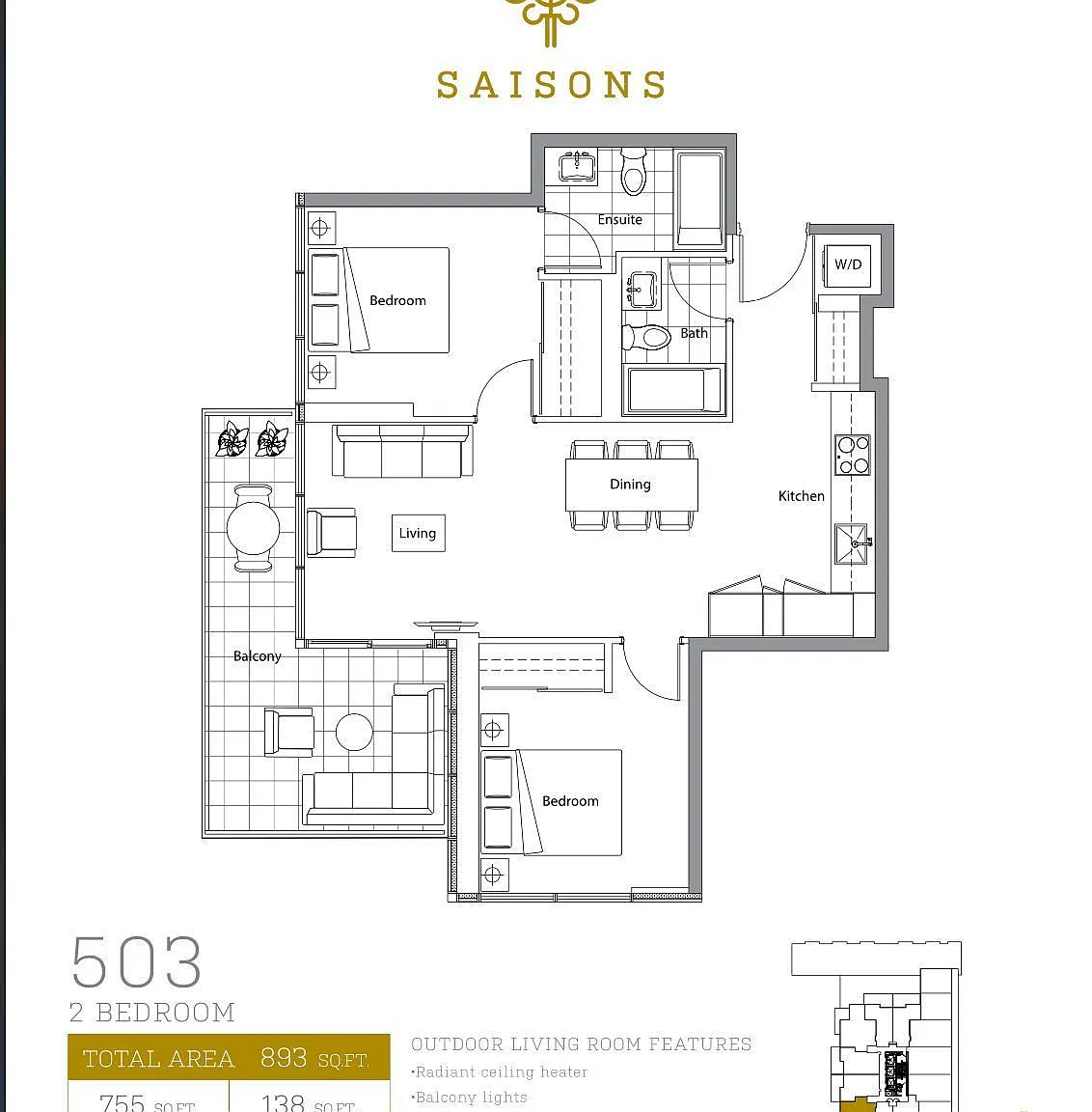 2 bed, $3,000 — Photo 1