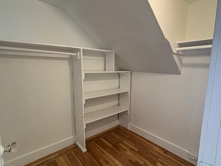 Entry closet and storage space next to the front door