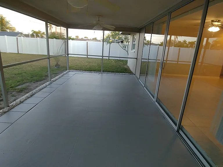 The incredibly spacious rear lanai. Perfect for relaxing every day or entertaining your entire family.