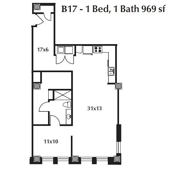 Floor plan B17