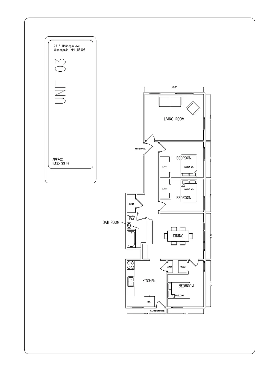 Floor plan 3BR