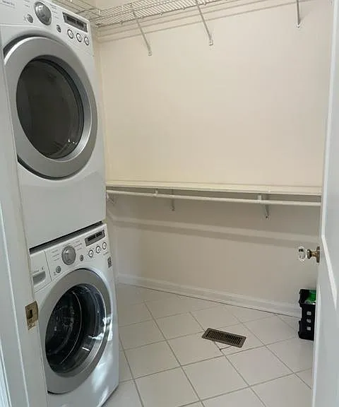 Laundry room connected to the master bath.