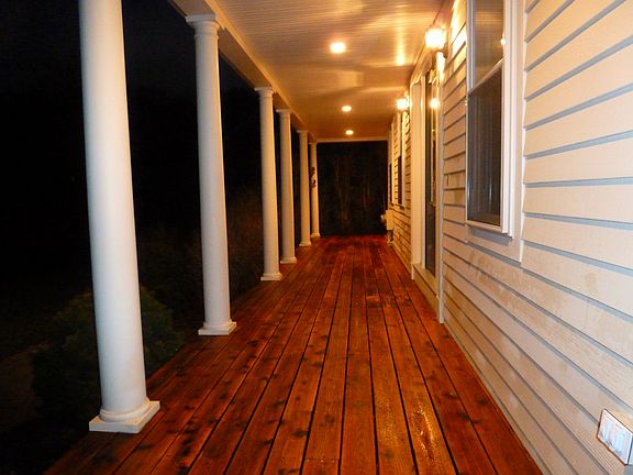 front farmers porch at night