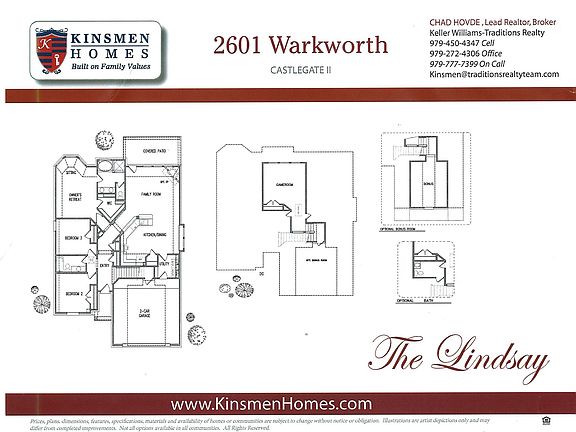 Floor plan, with all options available!