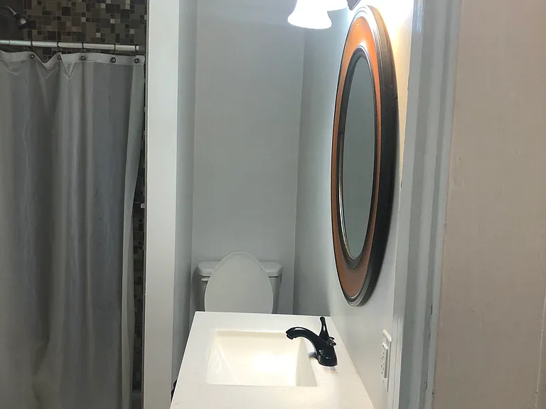 Hallway bathroom