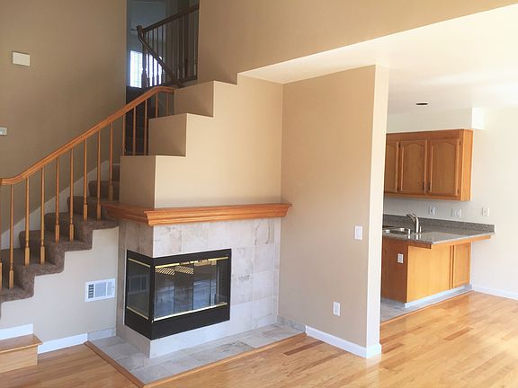 Fireplace and living room