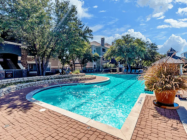 Our beautiful pool is only steps away from your home