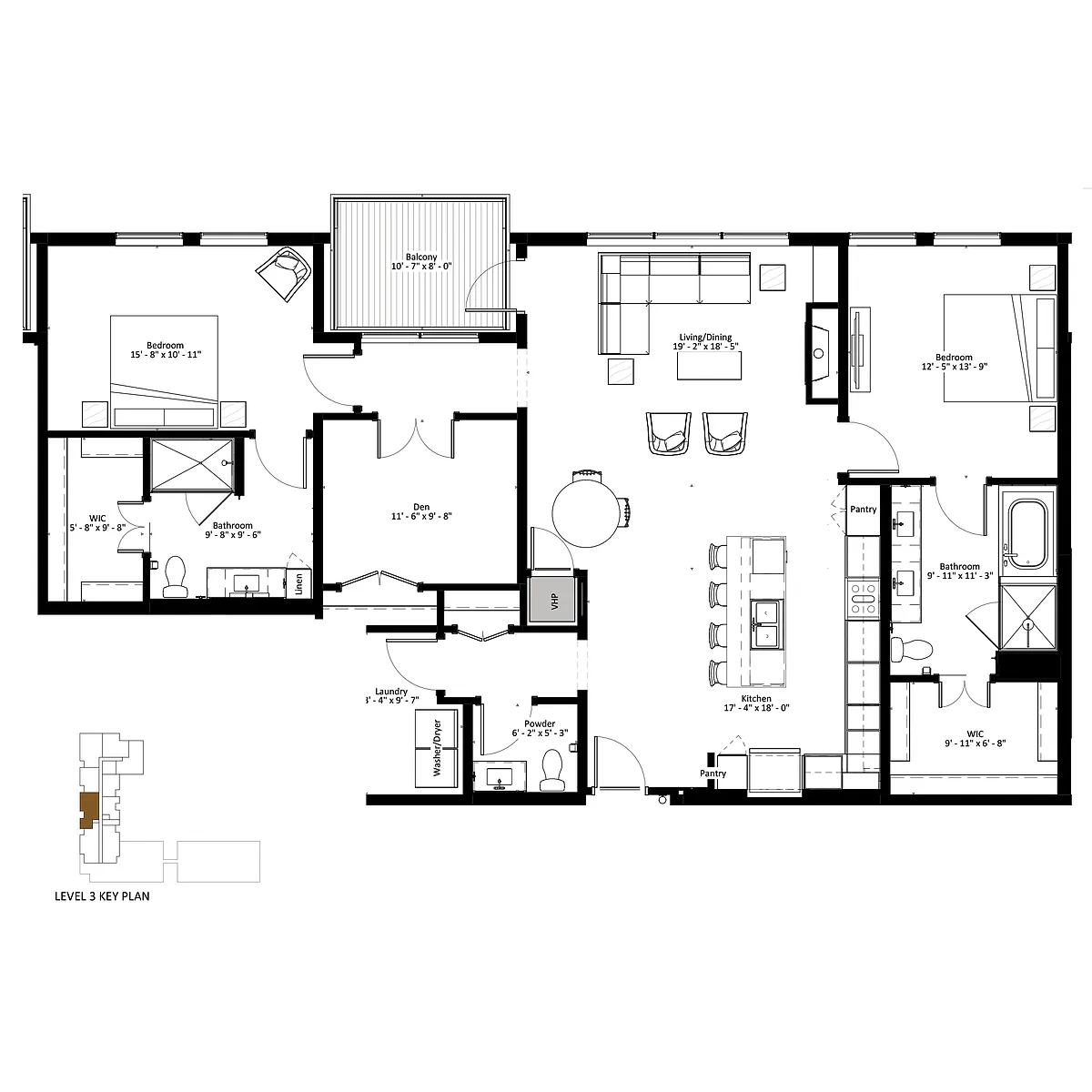 Floor plan Monroe - Penthouse