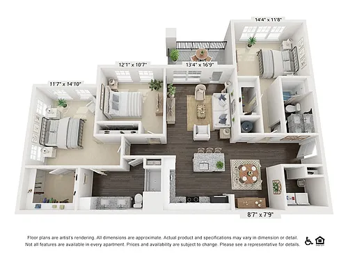 Floor plan 3B