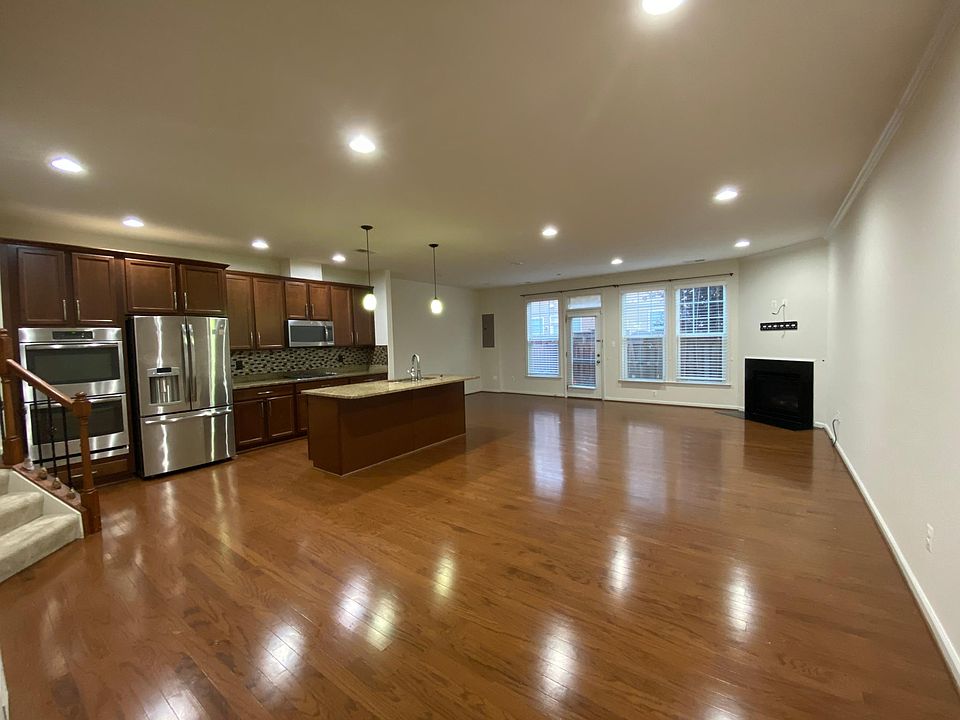 living area with open kitchen