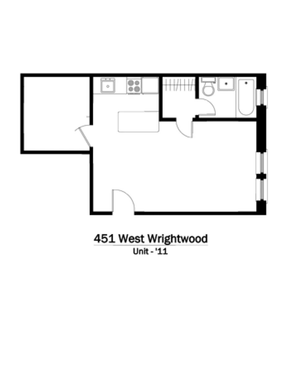 Floor plan 1bd/1b 11