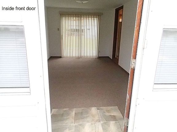 Entering front door