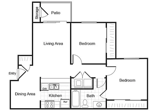 Floor plan B1 - Income Restricted