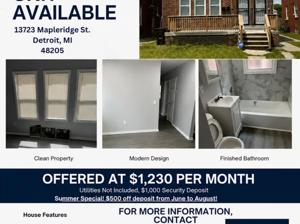 13723 Mapleridge St Floor 1, Detroit, MI 48205