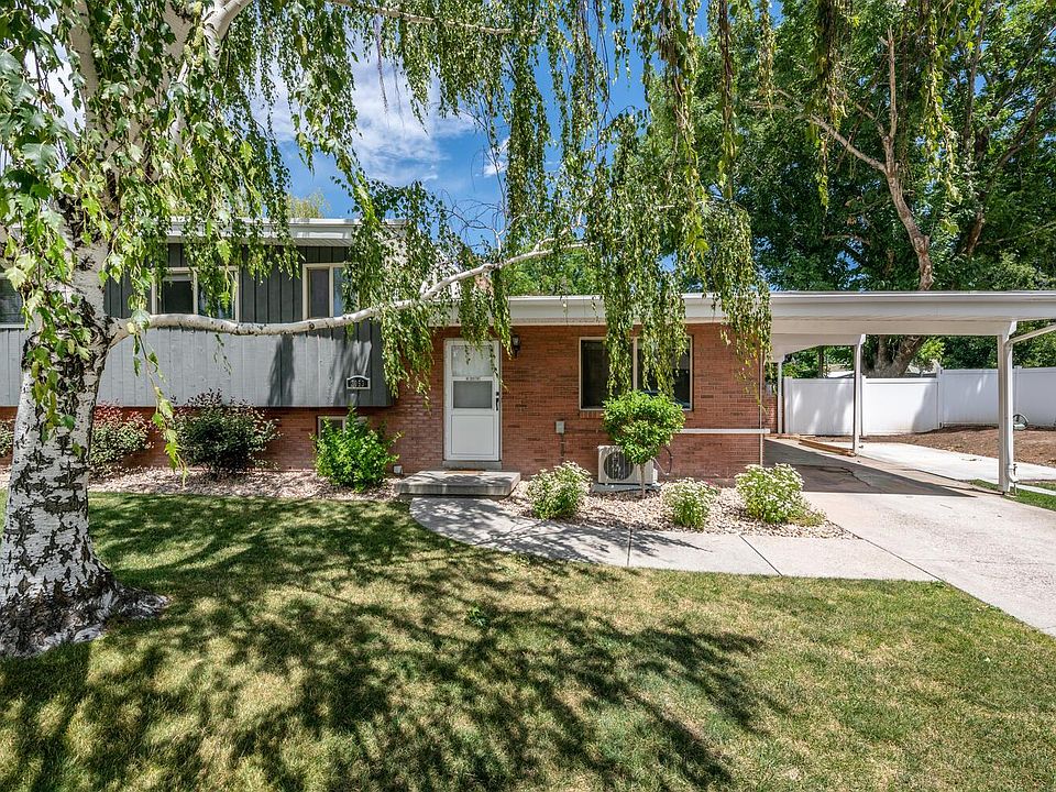 Front yard and covered parking