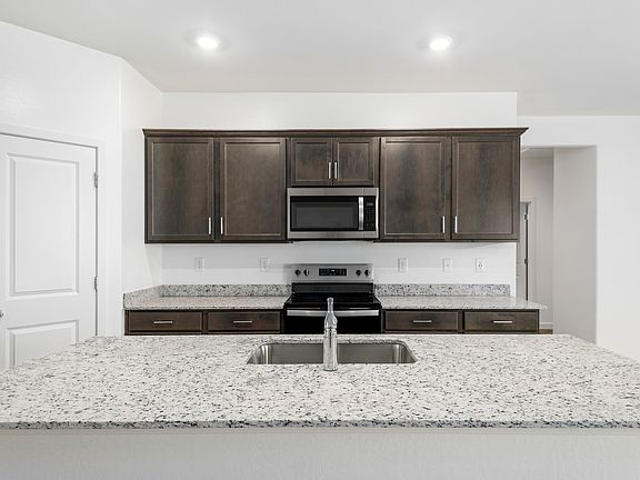Spacious countertops are perfect for prepping your favorite meals.