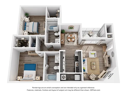 Floor plan Russell (w/Sunroom)