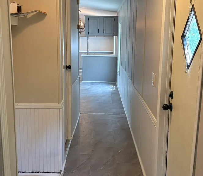 Hallway/Laundry (laundry floor has been redone since this picture)