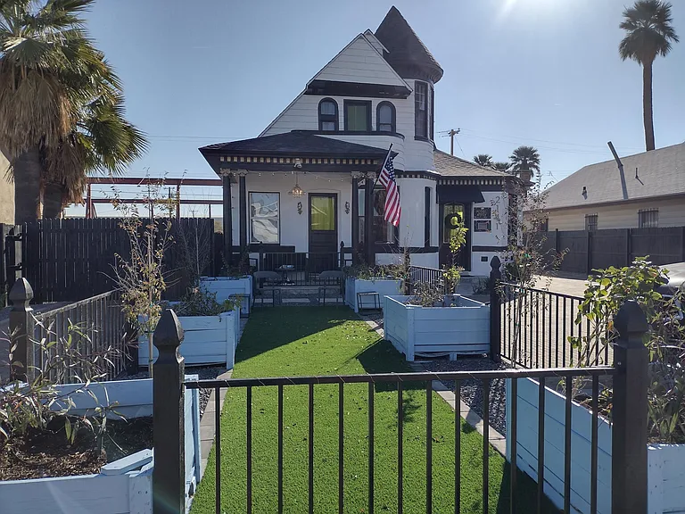 Front view of the house