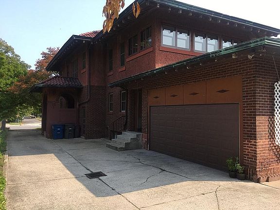 Driveway and attached garage